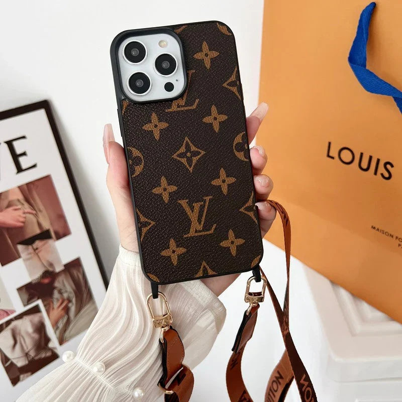 Lou Brown Crossbody iPhone Case