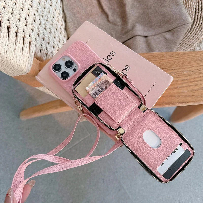 CC Card Bag Colors Chain iPhone Case