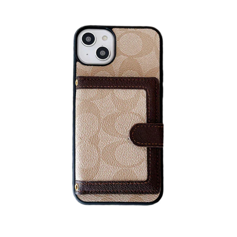 Coach iPhone Case With Wallet And Crossbody Strap White -XK240402