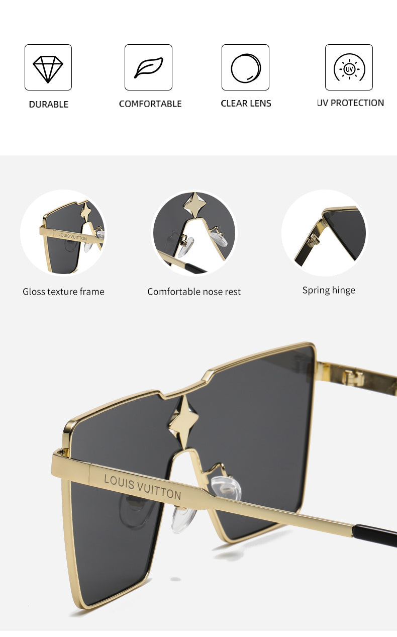 Luxury Large Frame Sunglasses Y-0882s