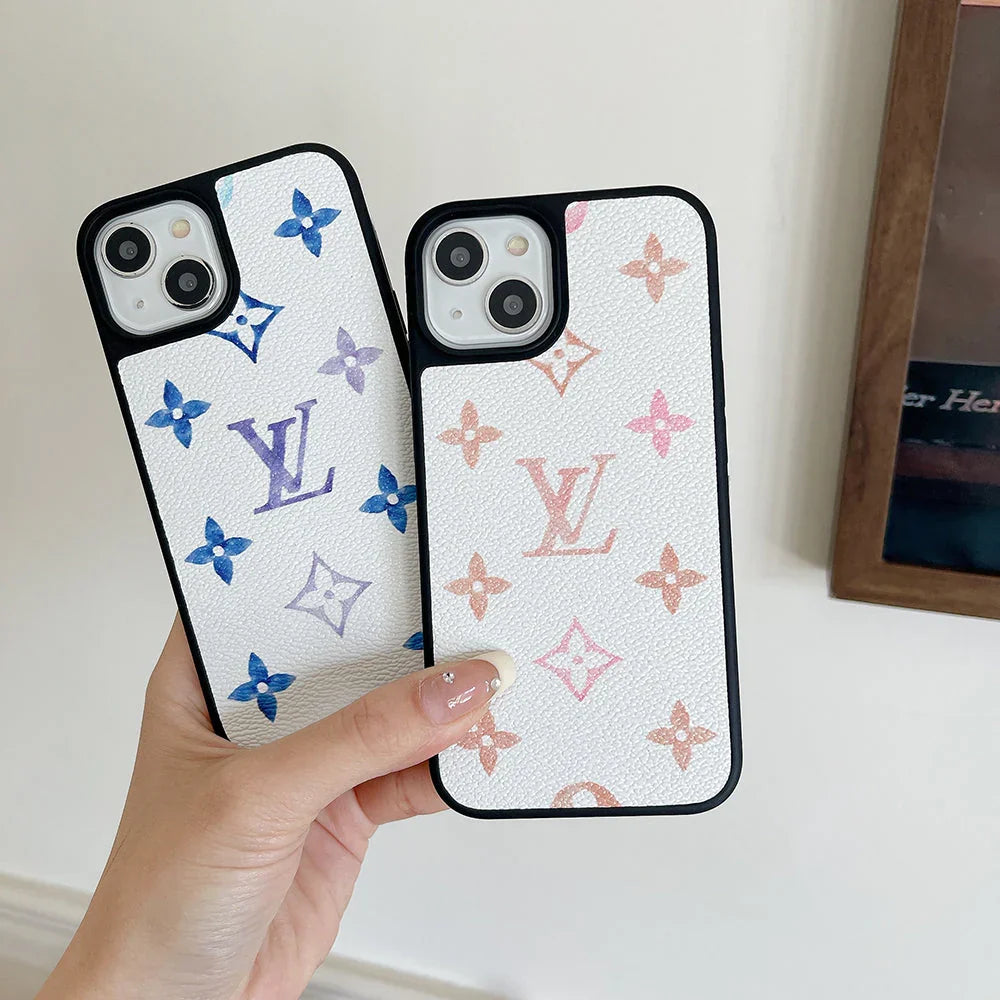 Lou Color Leather iPhone Case