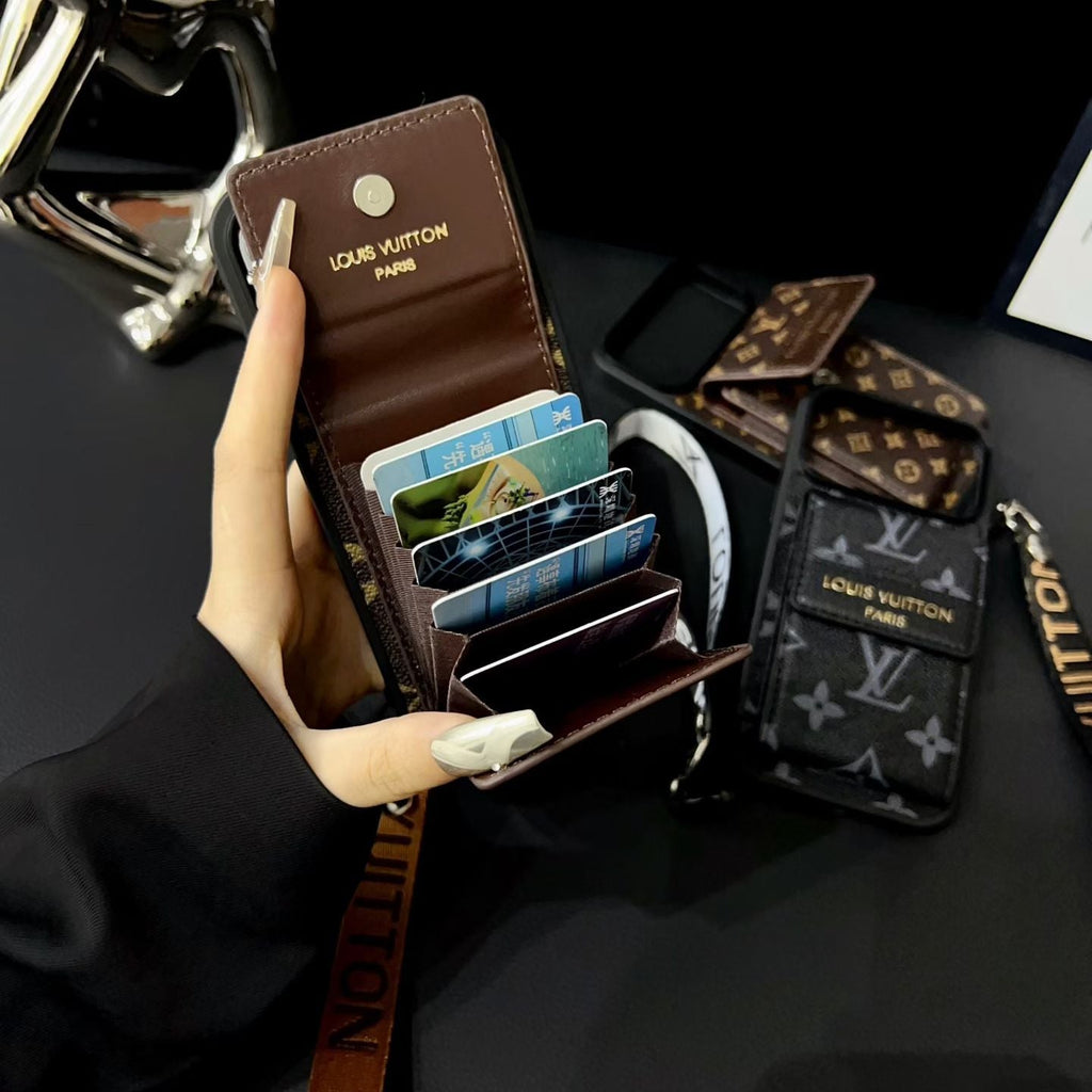 Fashion Card Holder Phone Case For iPhone