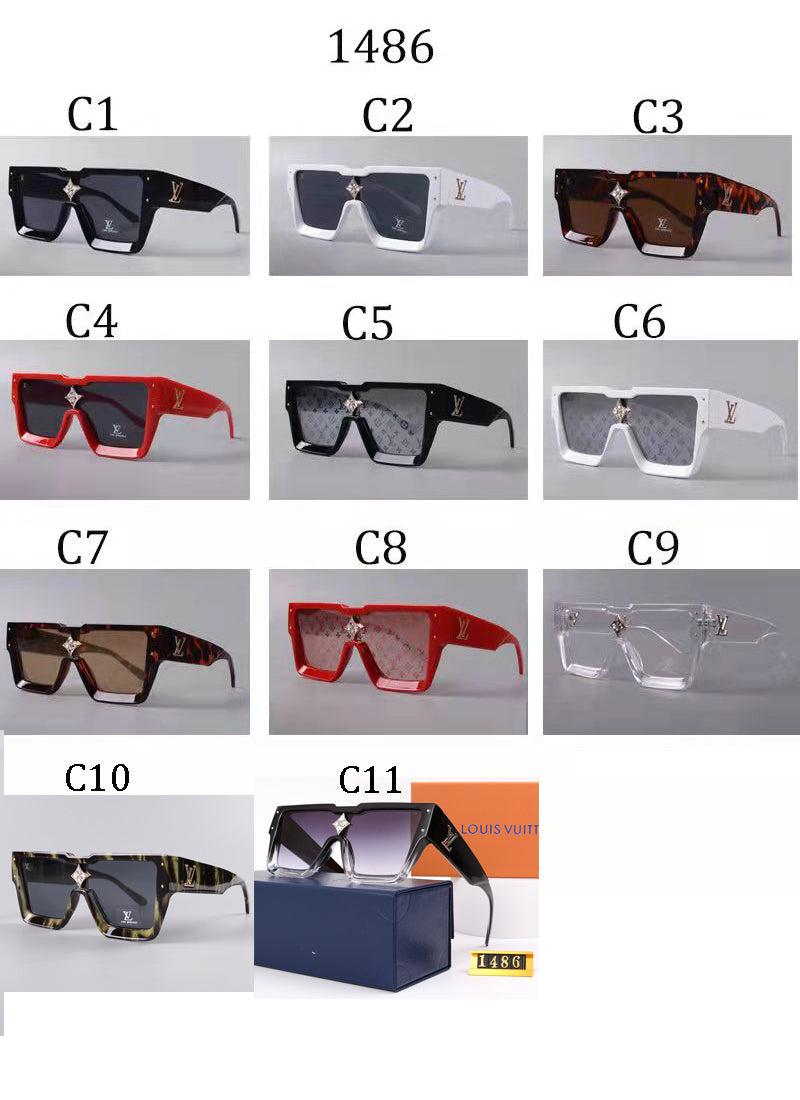 Luxury Large Frame Fashion Sunglasses—82978s