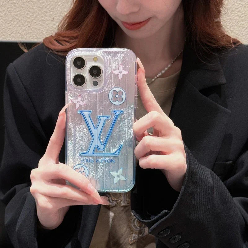 Lou Pink & Blue iPhone Case