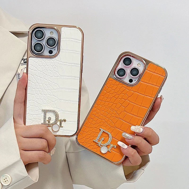 CD Diamond Logo Rose Gold iPhone Case