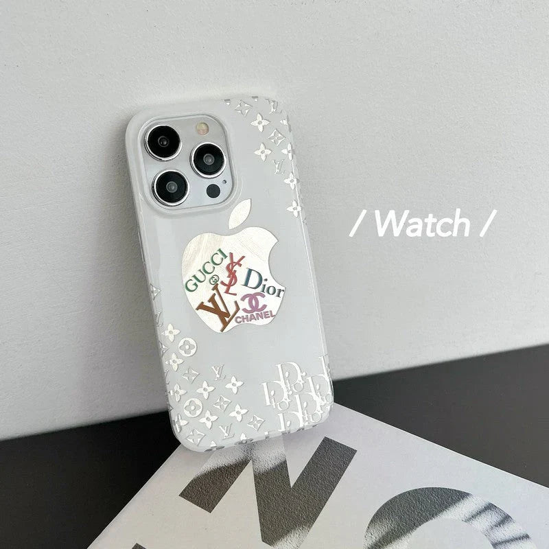 CD GG CC Lou White iPhone Case