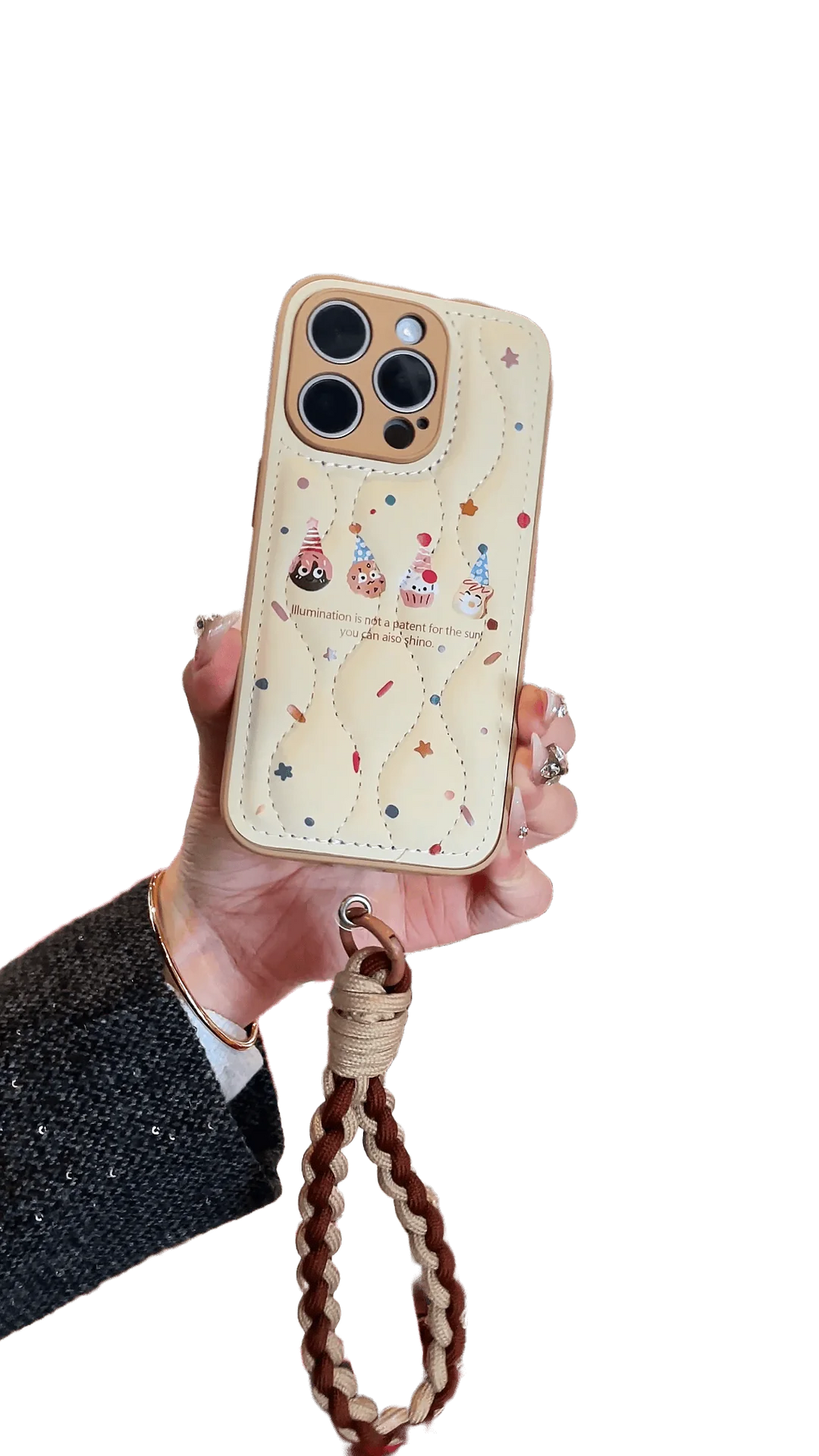 Feather-light Cozy: Chic Cookie-Inspired iPhone Case for Trendsetters