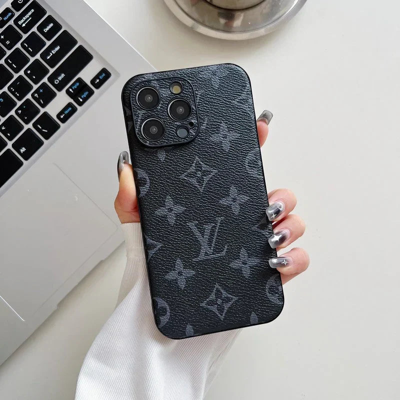 Lou Classic Color Leather iPhone Case