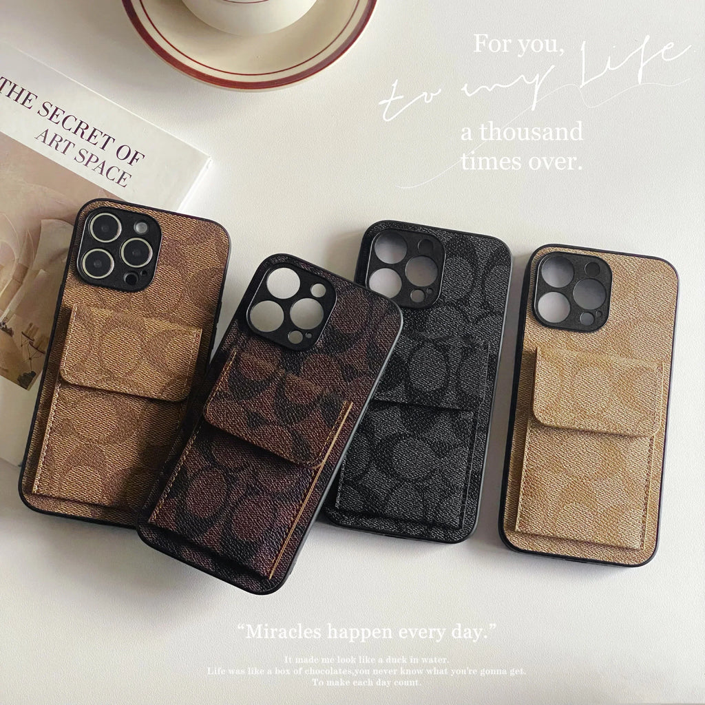 Coach iPhone Case With  Wallet Black-HP240513