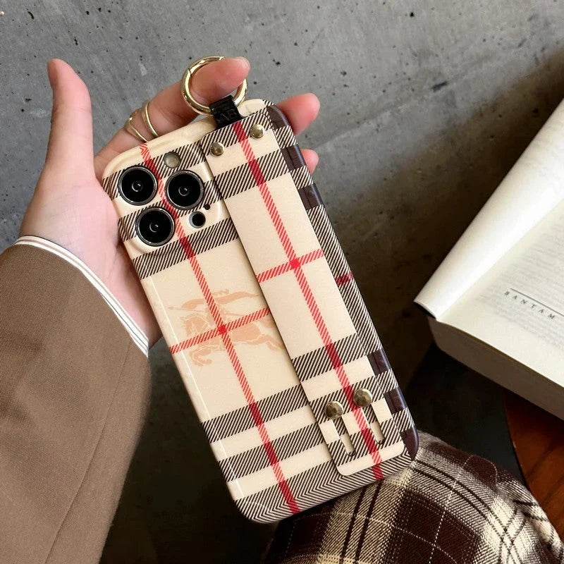 Bur Classic Color Wristband iPhone Case