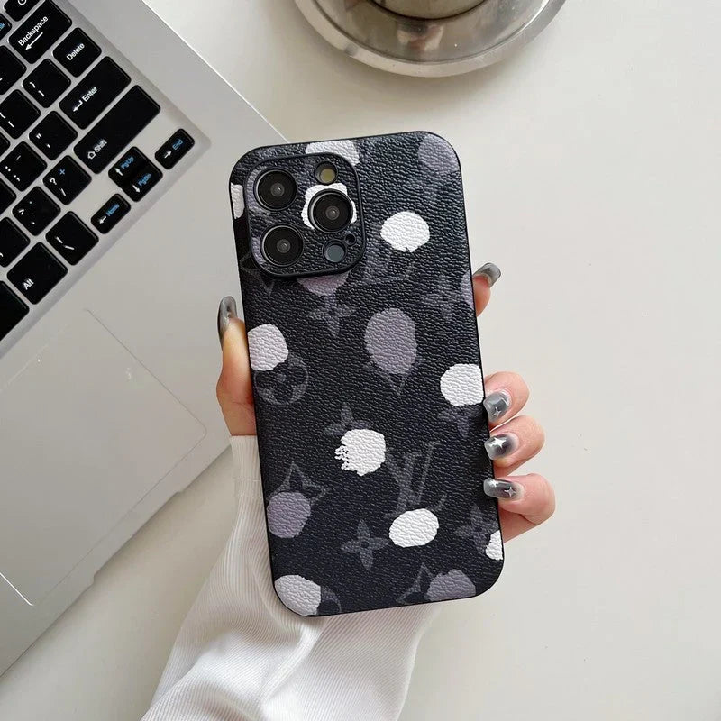 Lou Classic Color Leather iPhone Case