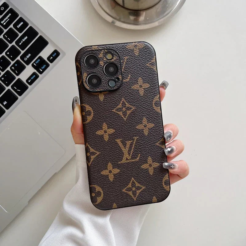 Lou Classic Color Leather iPhone Case