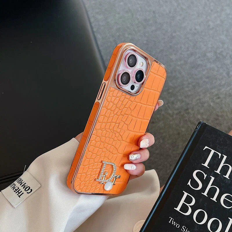 CD Diamond Logo Rose Gold iPhone Case
