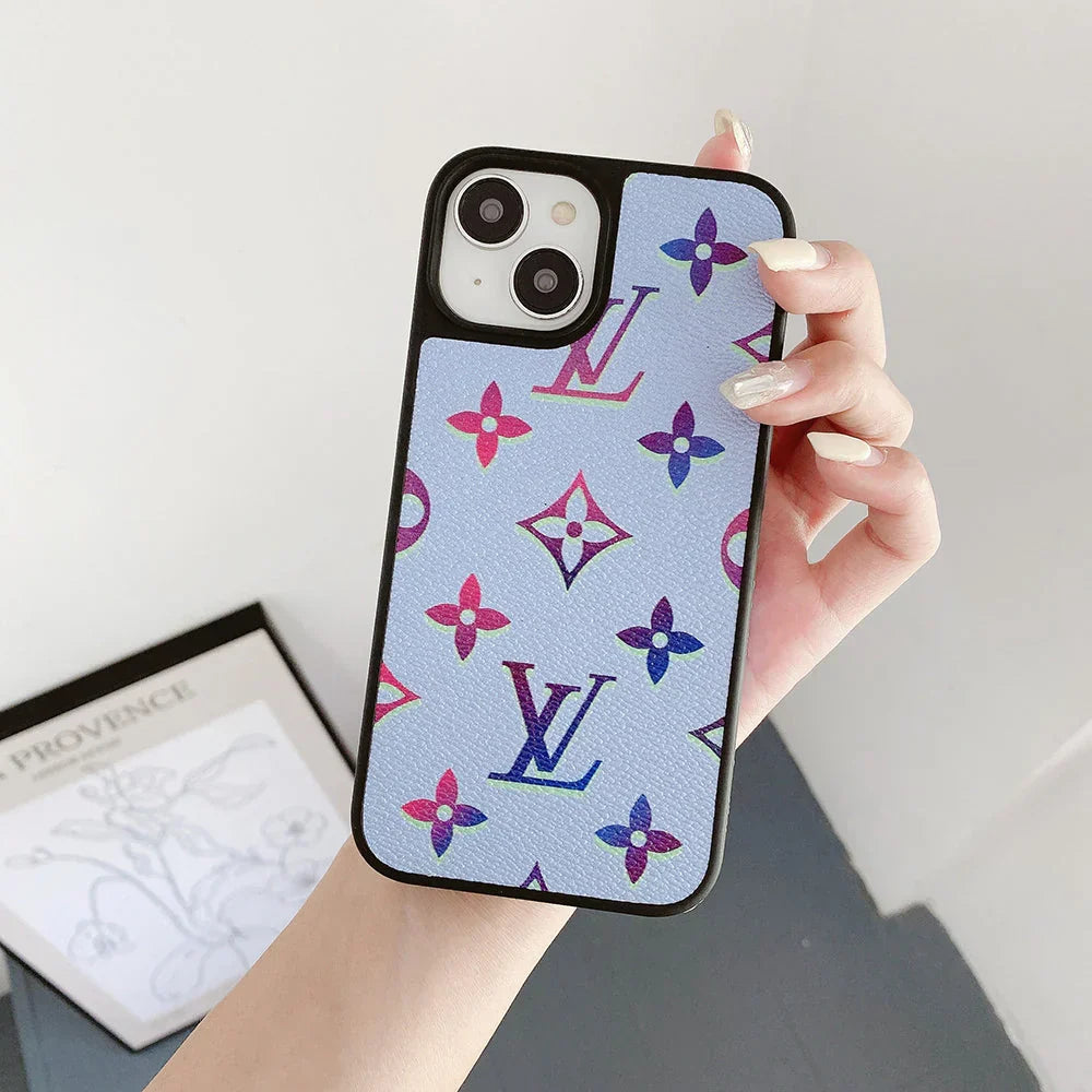 Lou Color Leather iPhone Case