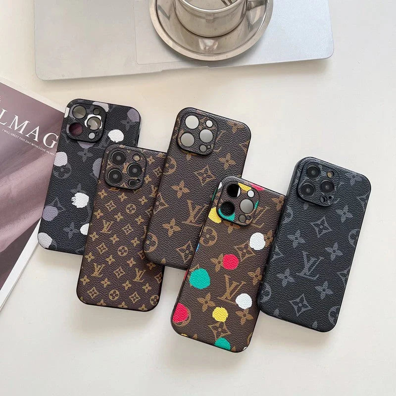 Lou Classic Color Leather iPhone Case