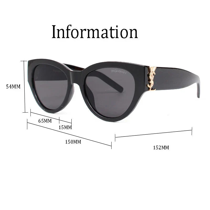 Luxury Large Frame Sunglasses Y-019s