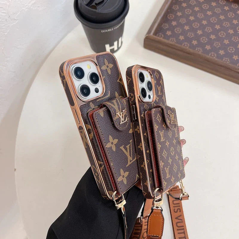Lou Gold Cover Crossbody iPhone Case