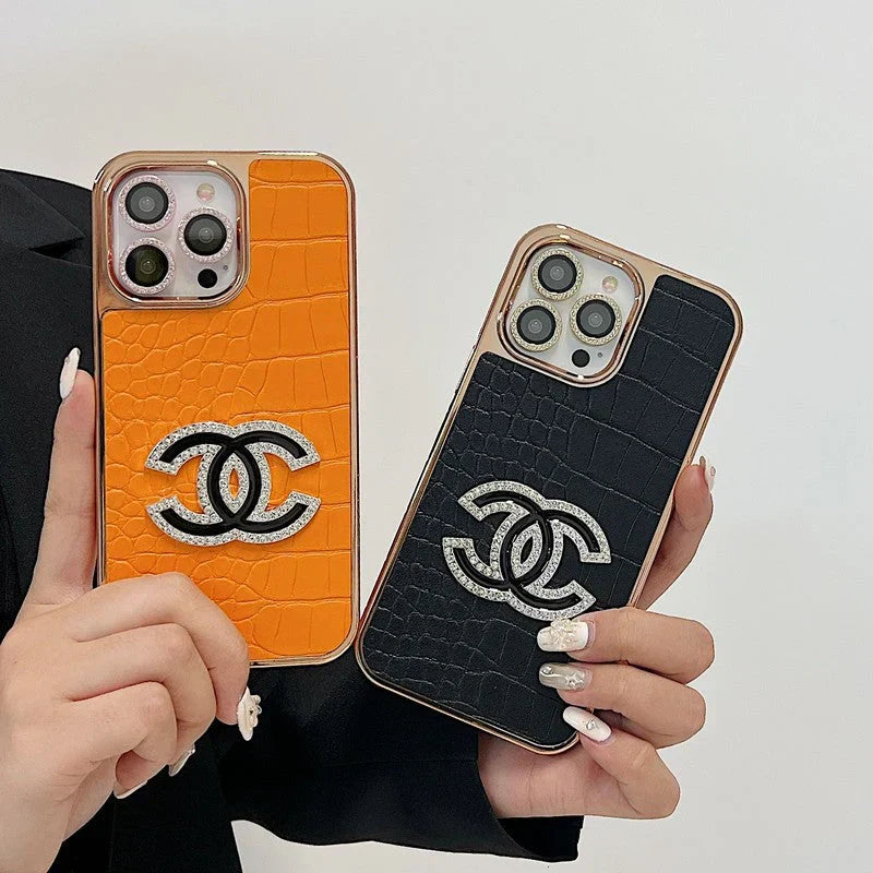 CC Diamond Logo Rose Gold iPhone Case