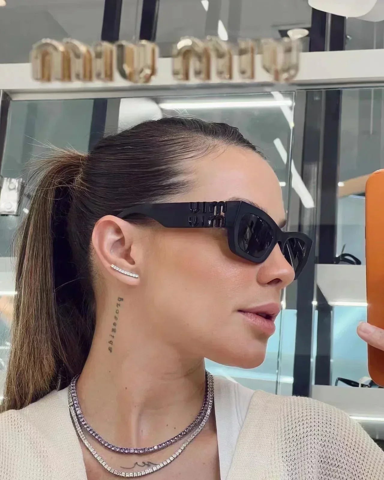 Fashion Square Cat-Eye Sunglasses 6037s