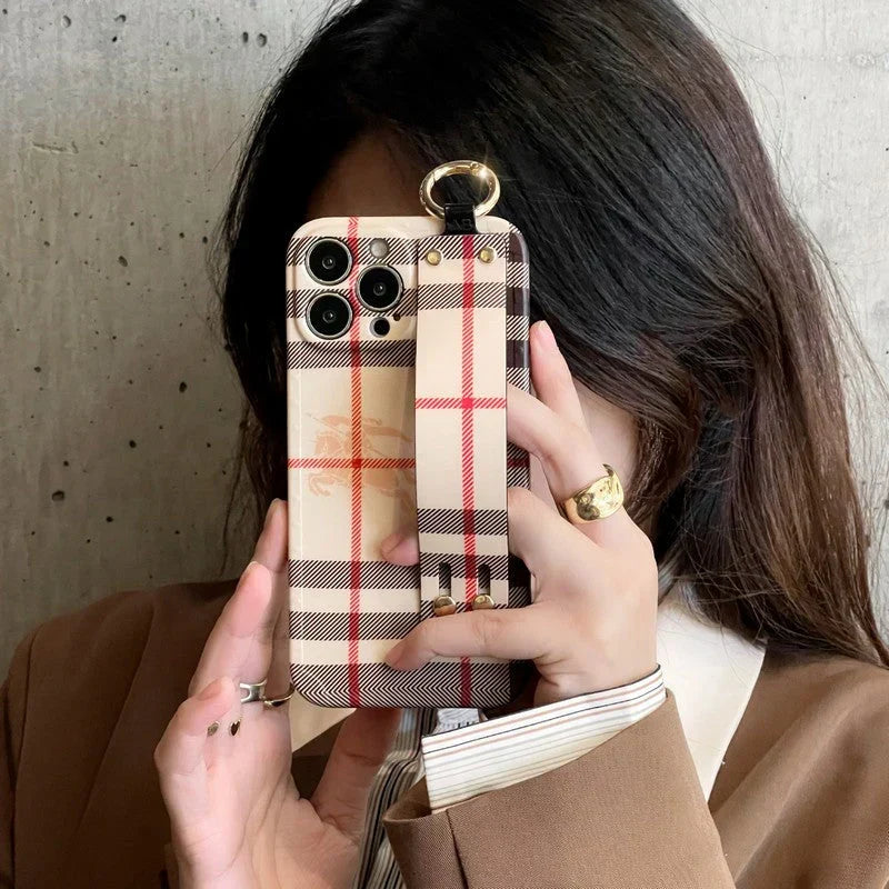 Bur Classic Color Wristband iPhone Case