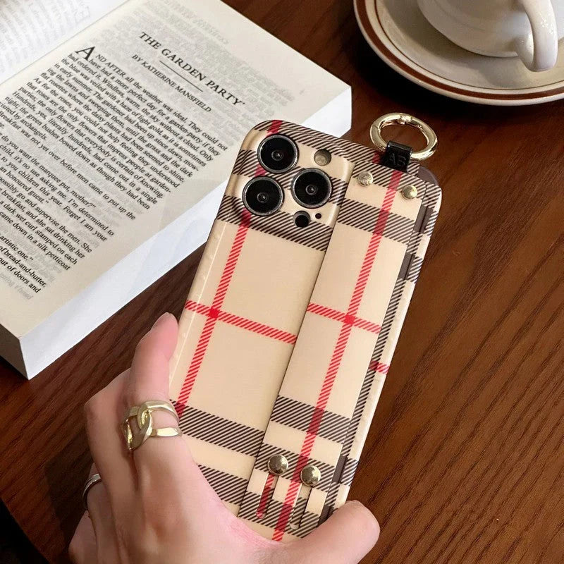 Bur Classic Color Wristband iPhone Case