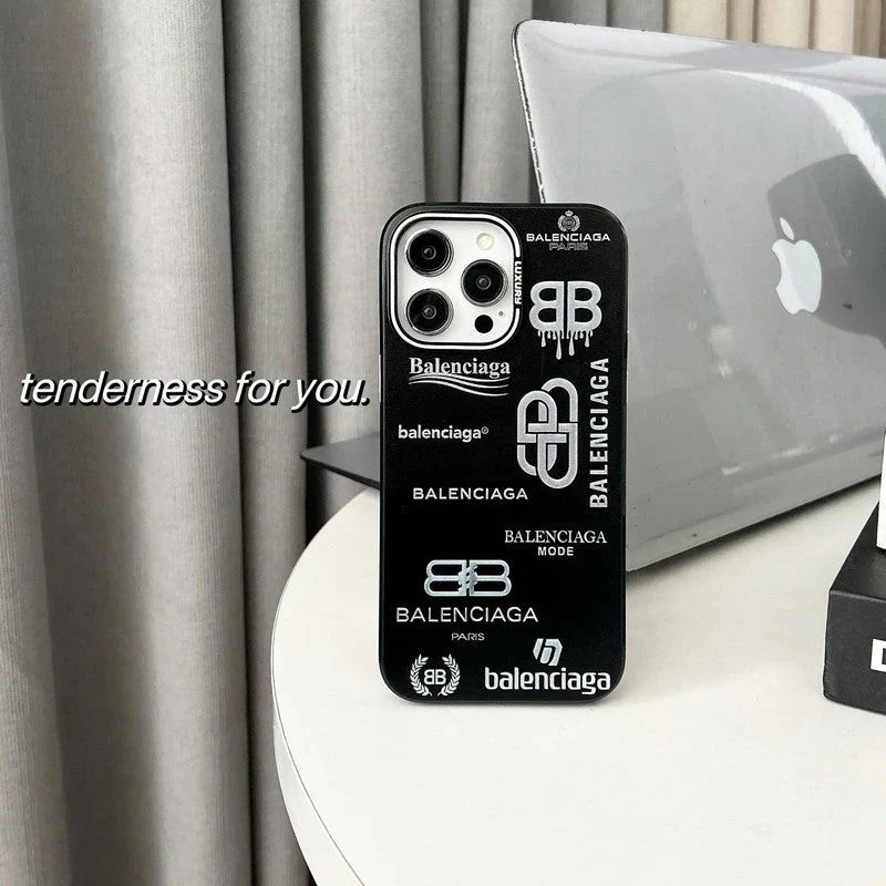 BB Black & Silver iPhone Case