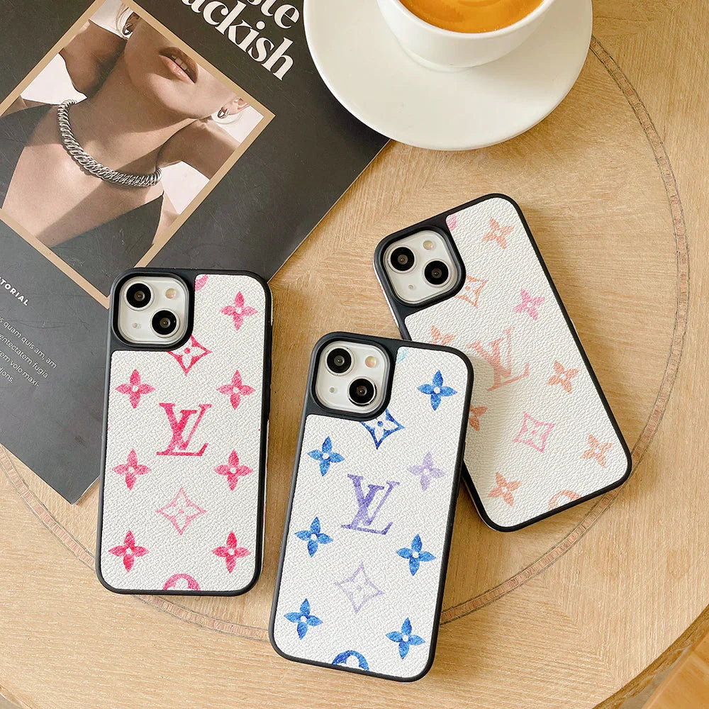 Lou Color Leather iPhone Case