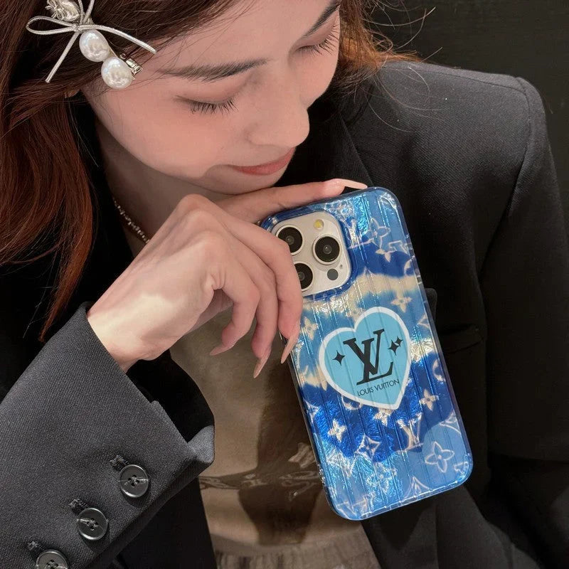 Lou Pink & Blue iPhone Case