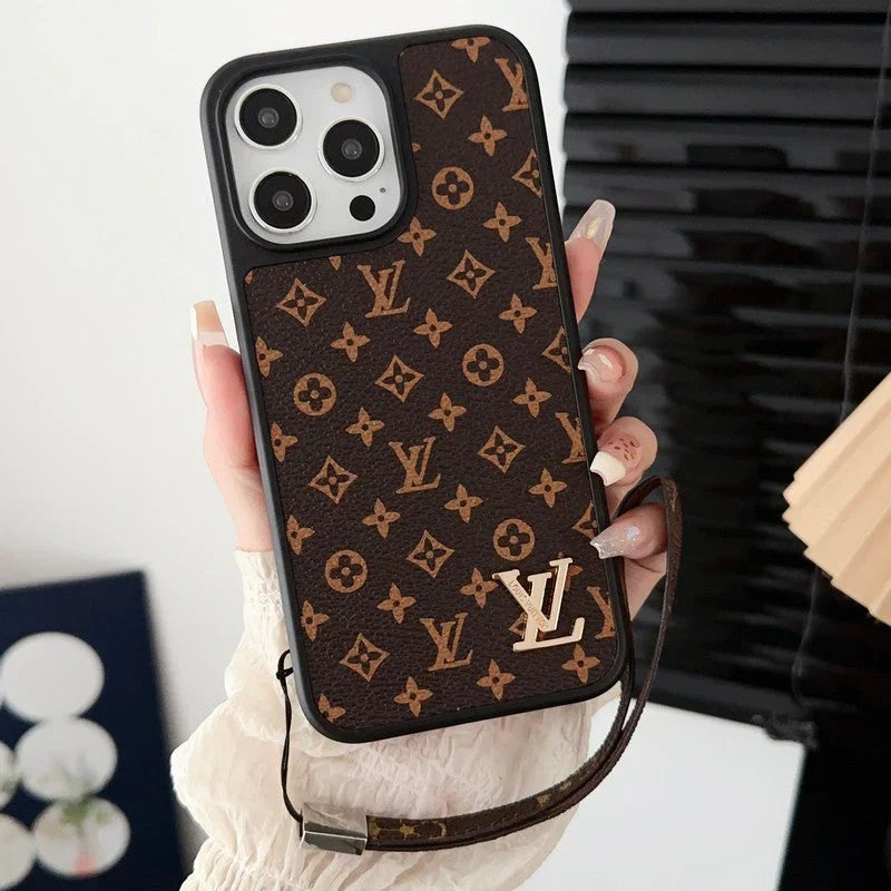 Lou Classic Brown Hand Chain iPhone Case