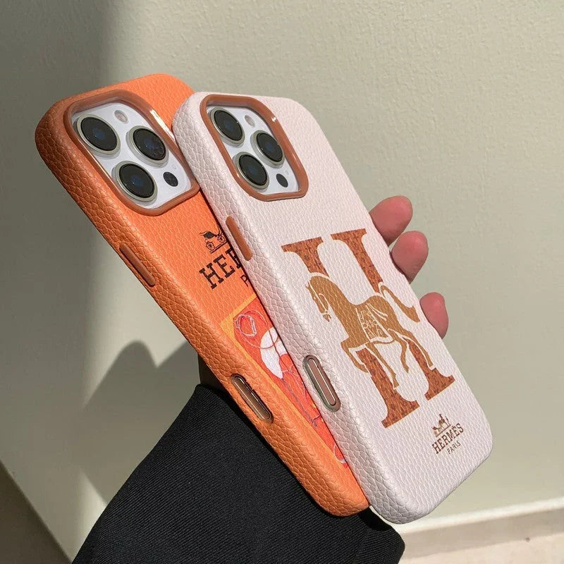 Herm Leather iPhone Case