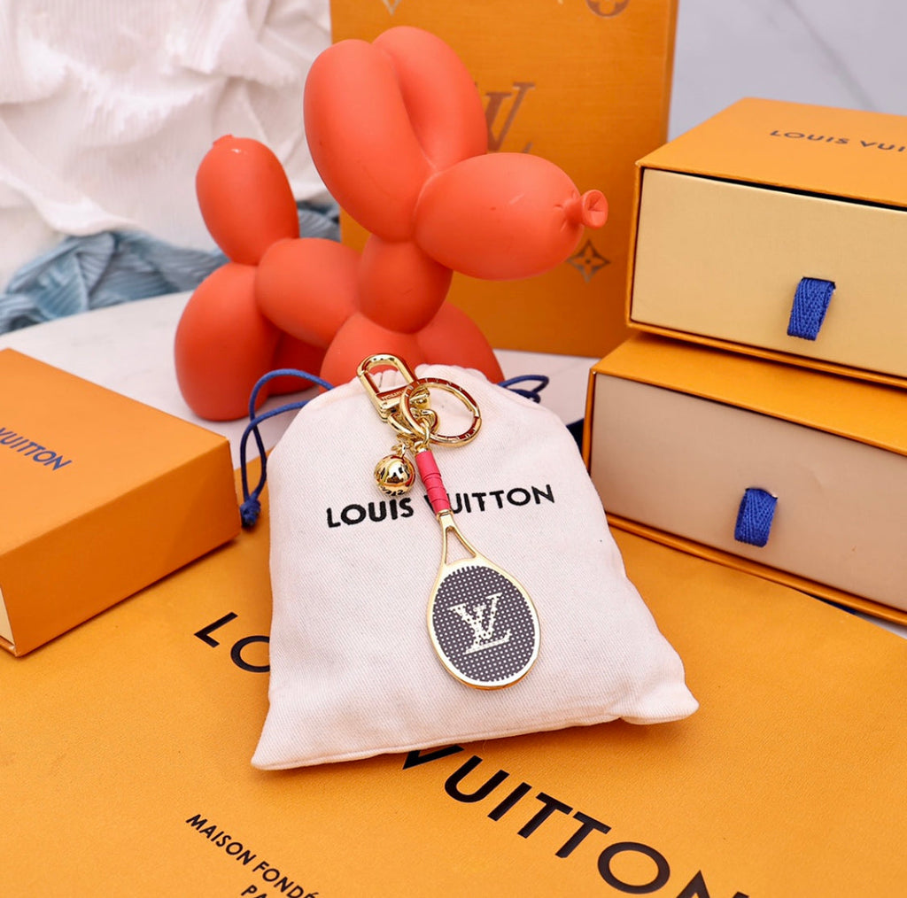 tennis racket LV keychains