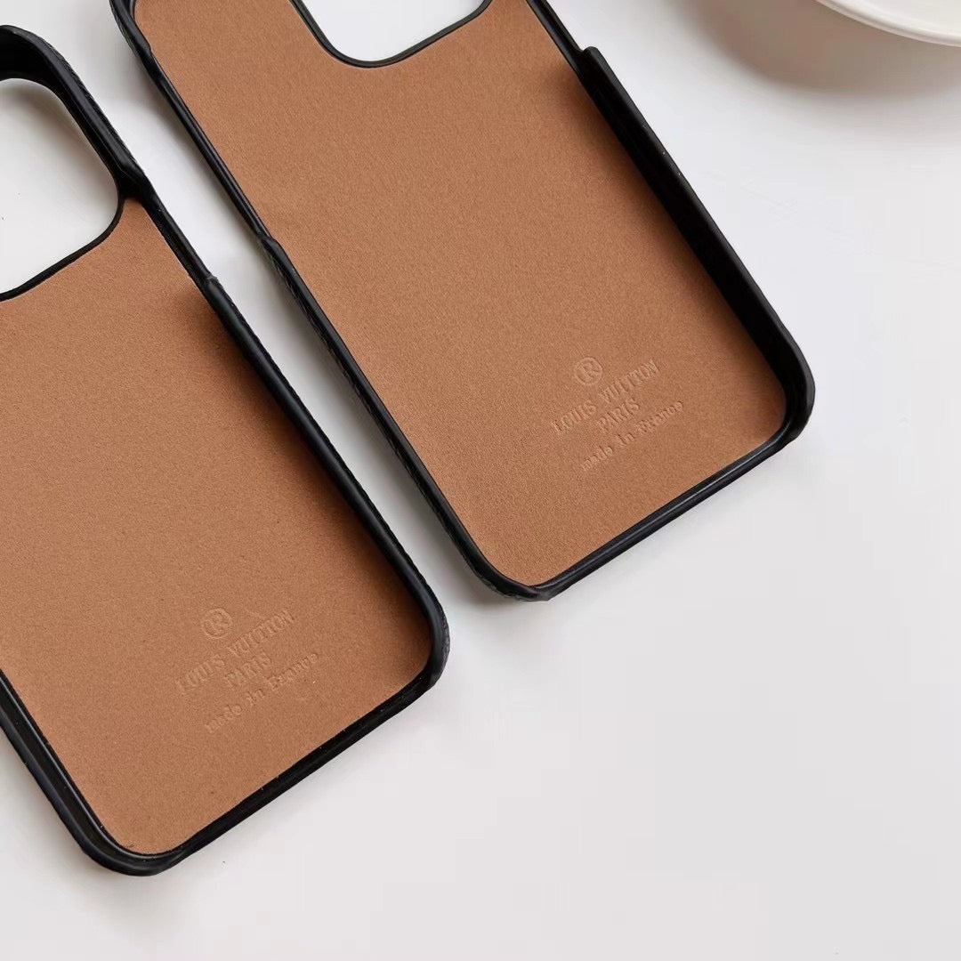 Card Holder Plush Phone Case For iPhone