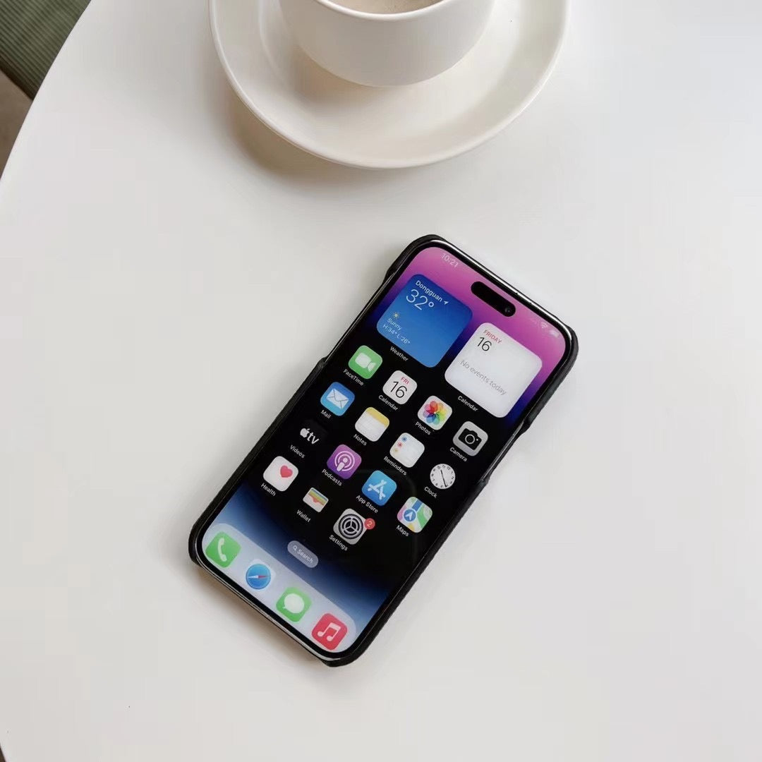 Card Holder Plush Phone Case For iPhone