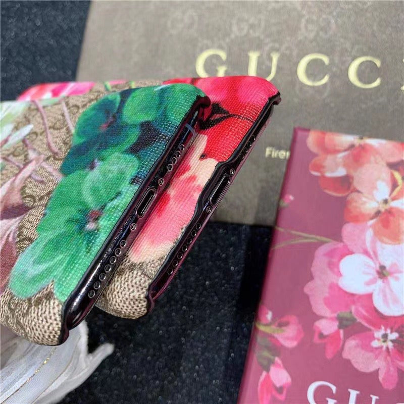 Flower Leather Phone Case For iPhone