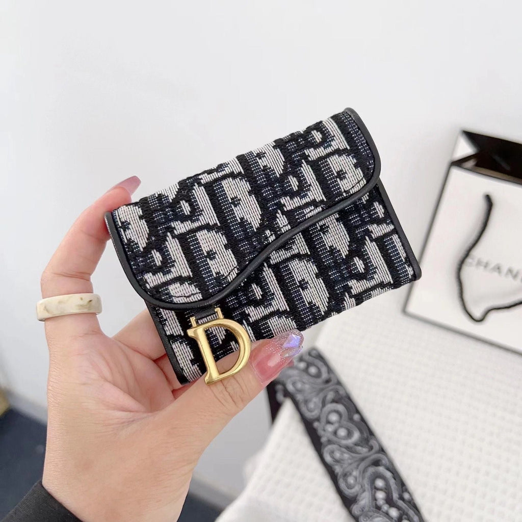 Black Printed Card Holder
