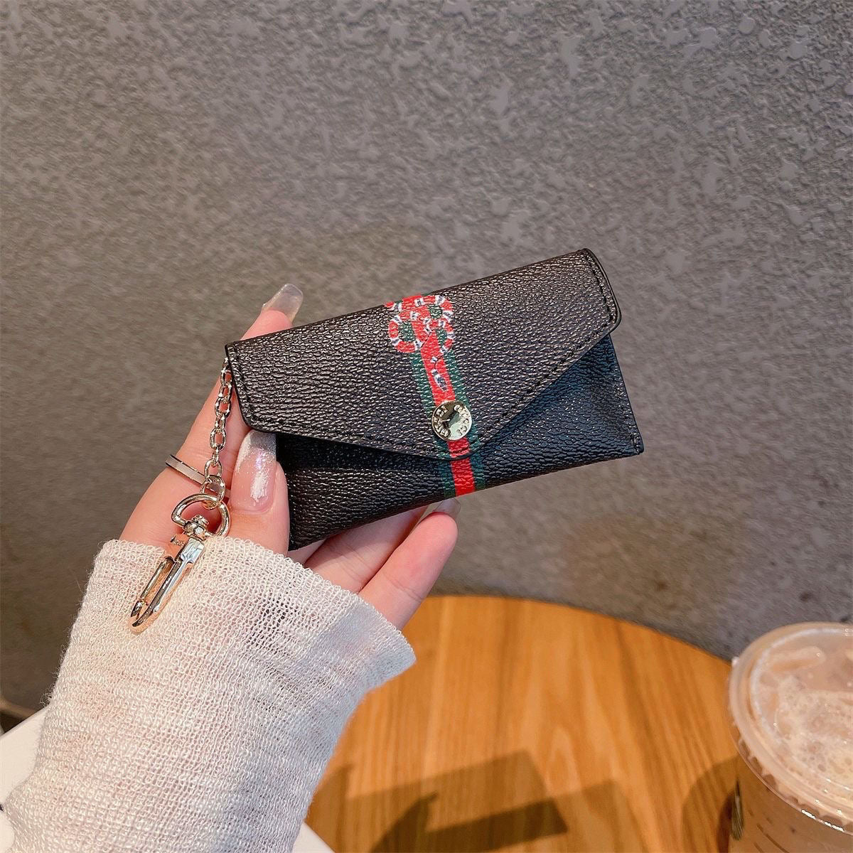 Flower Printed Card Holder