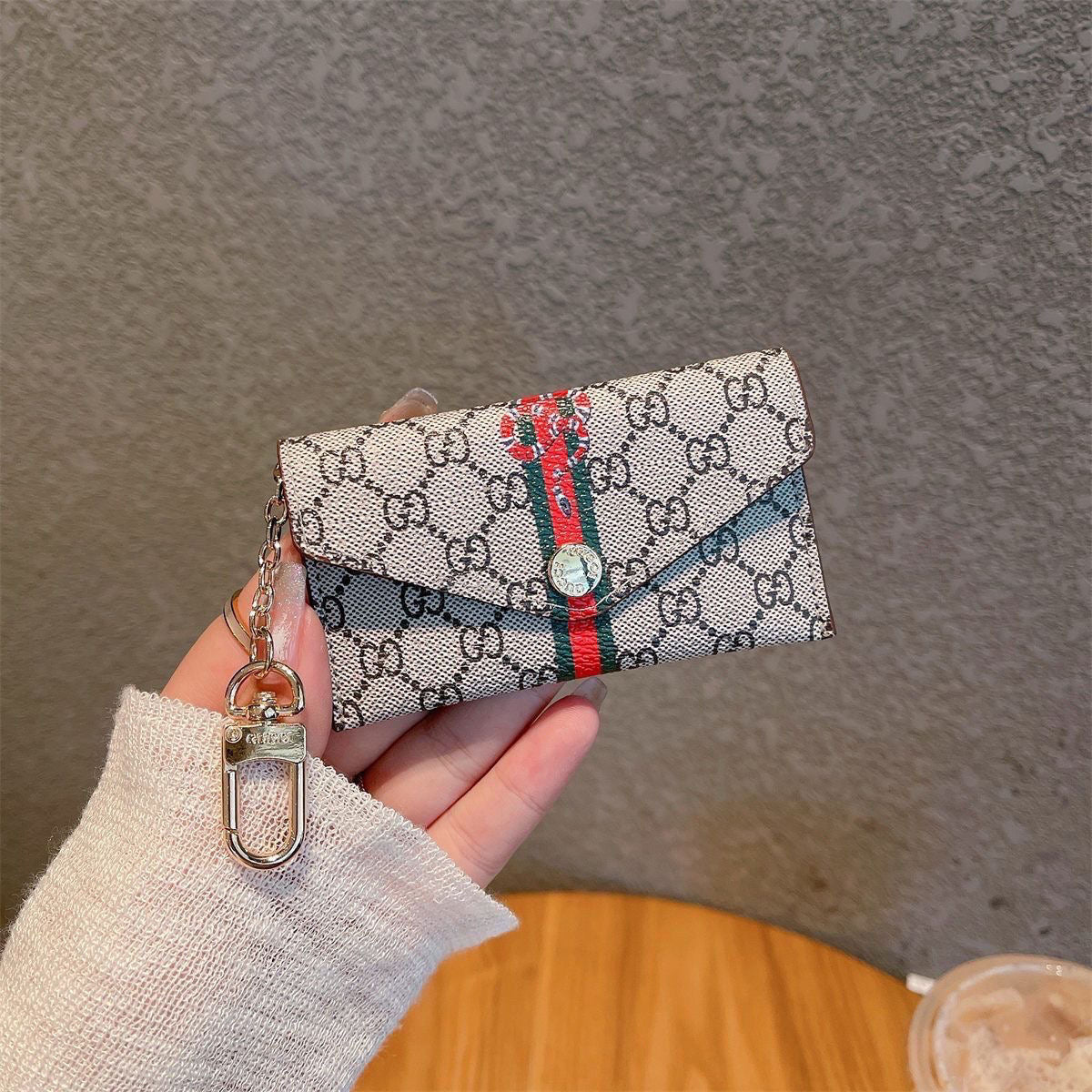 Flower Printed Card Holder