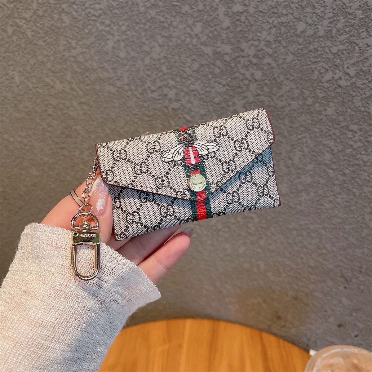 Flower Printed Card Holder