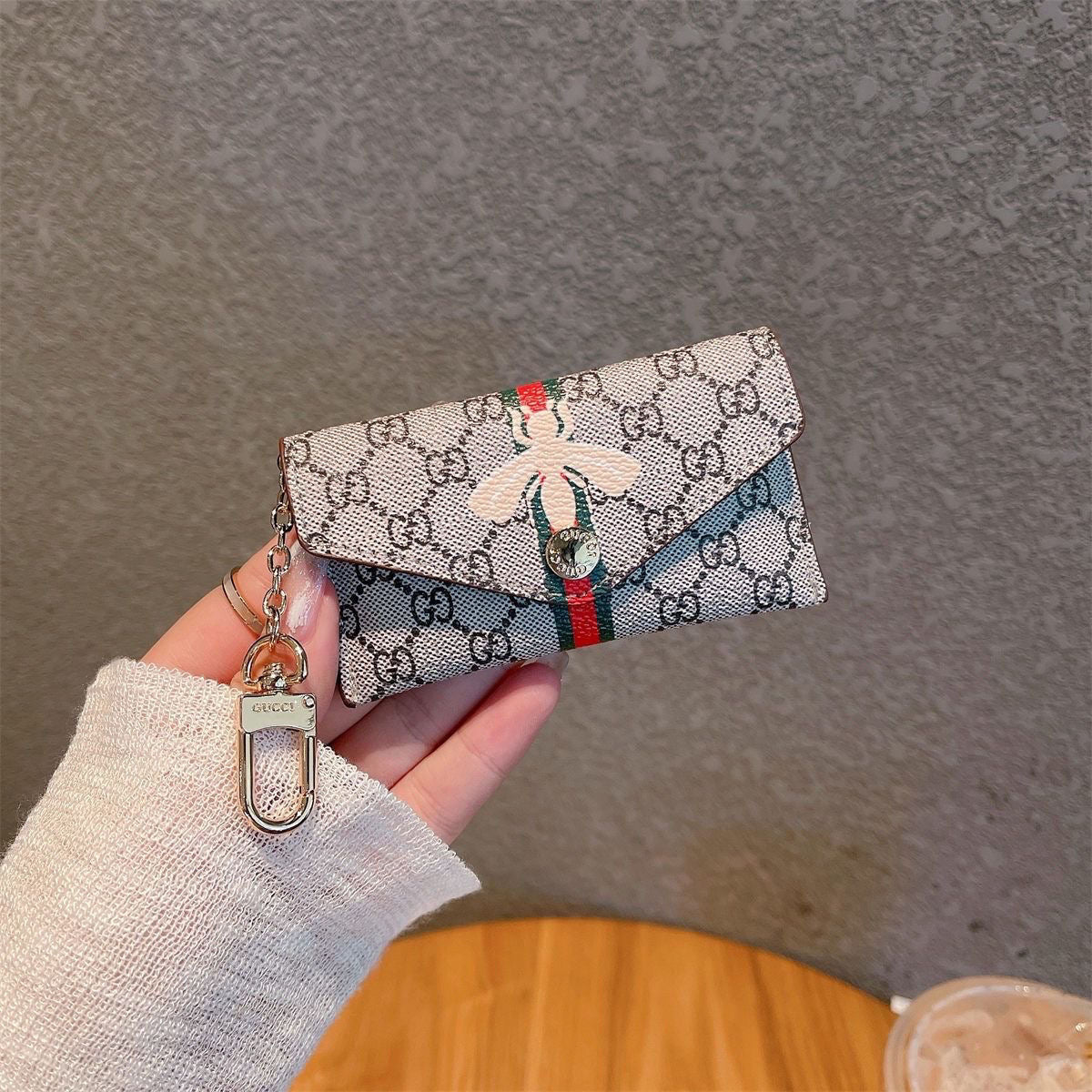 Flower Printed Card Holder