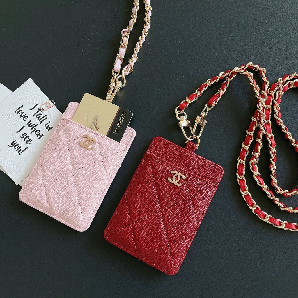 Metal Chain Bag Card Holder