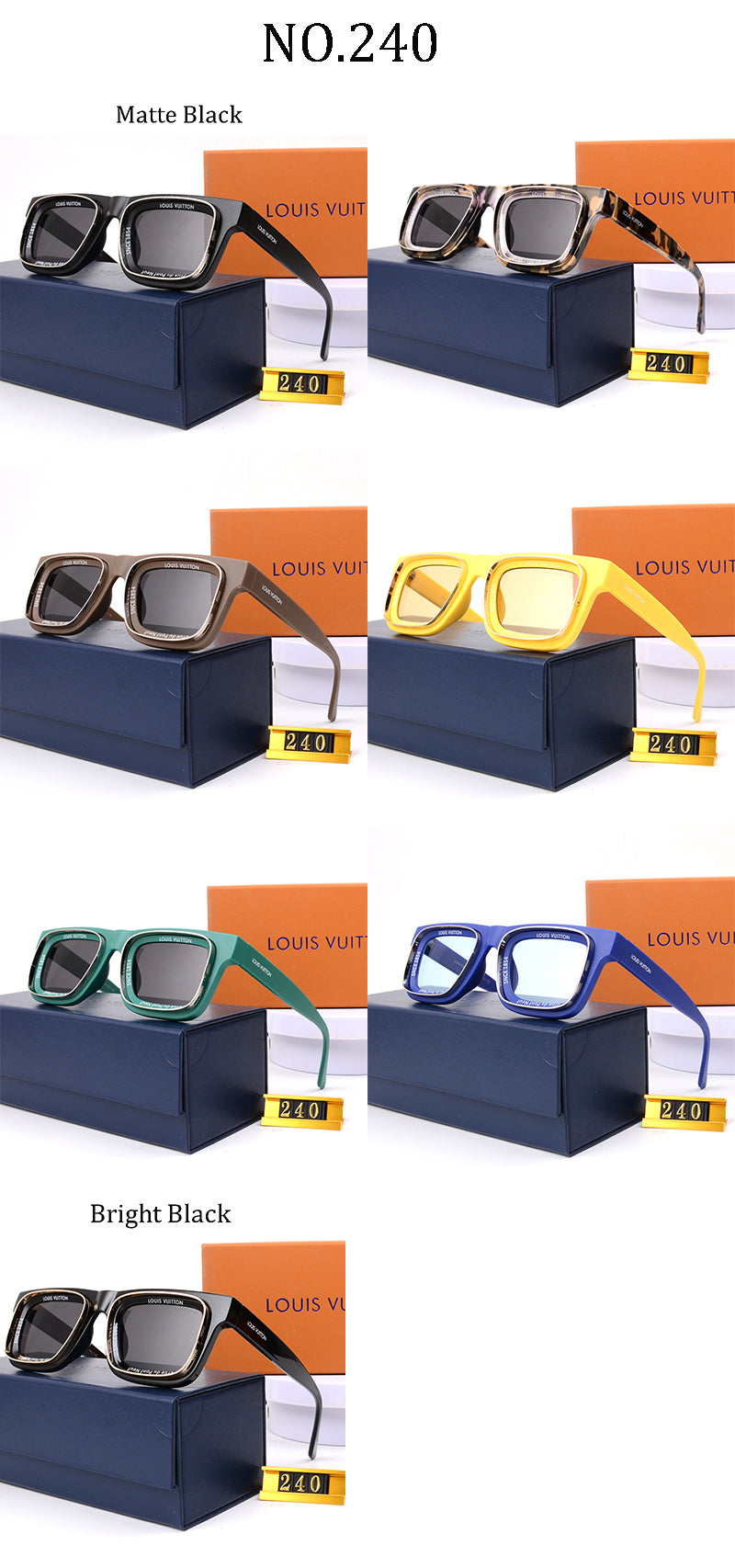 Fashion hot 7 color sunglasses 240s