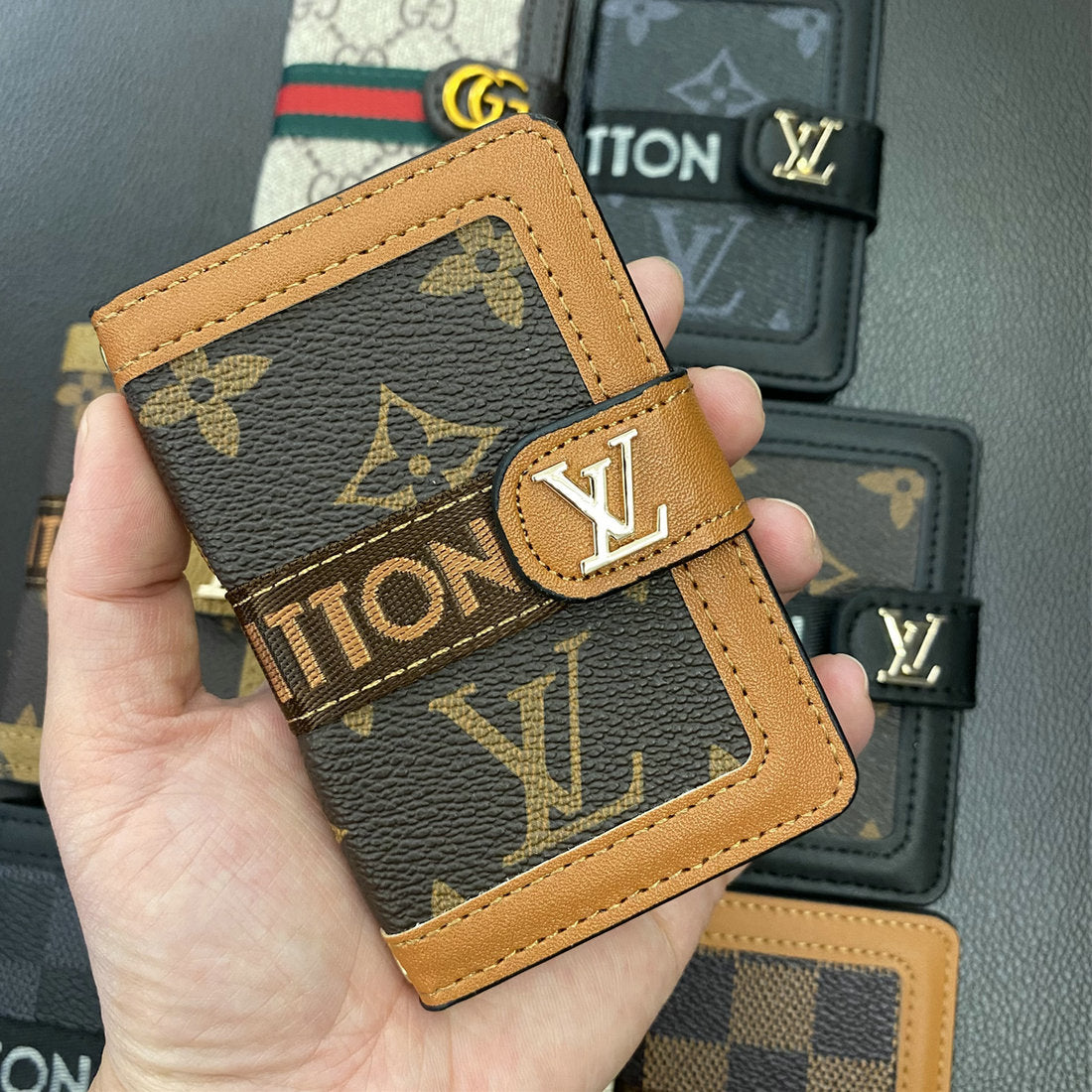Leather High Quality Flip Card Holder