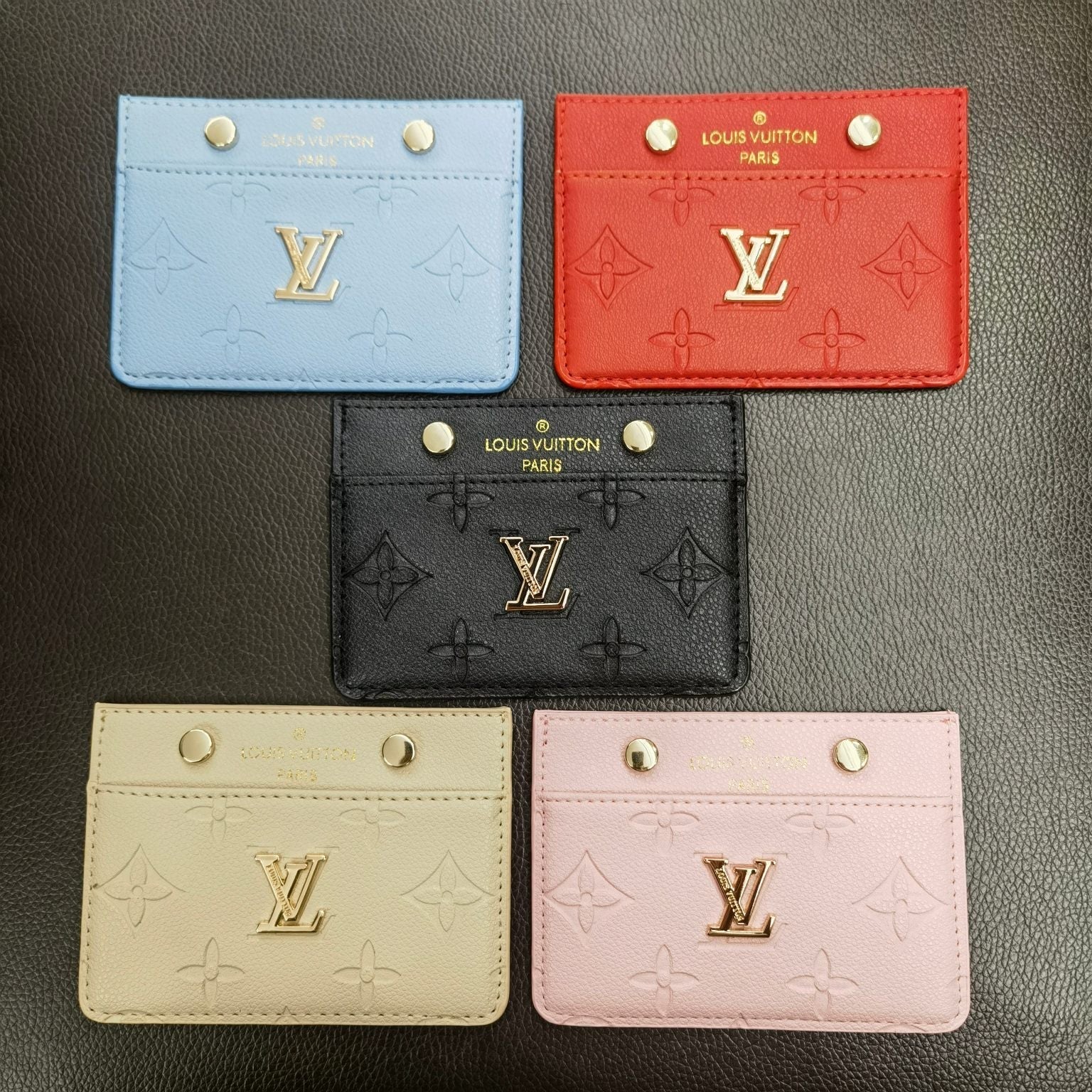 LV Signature Slim Card Holder Wallets