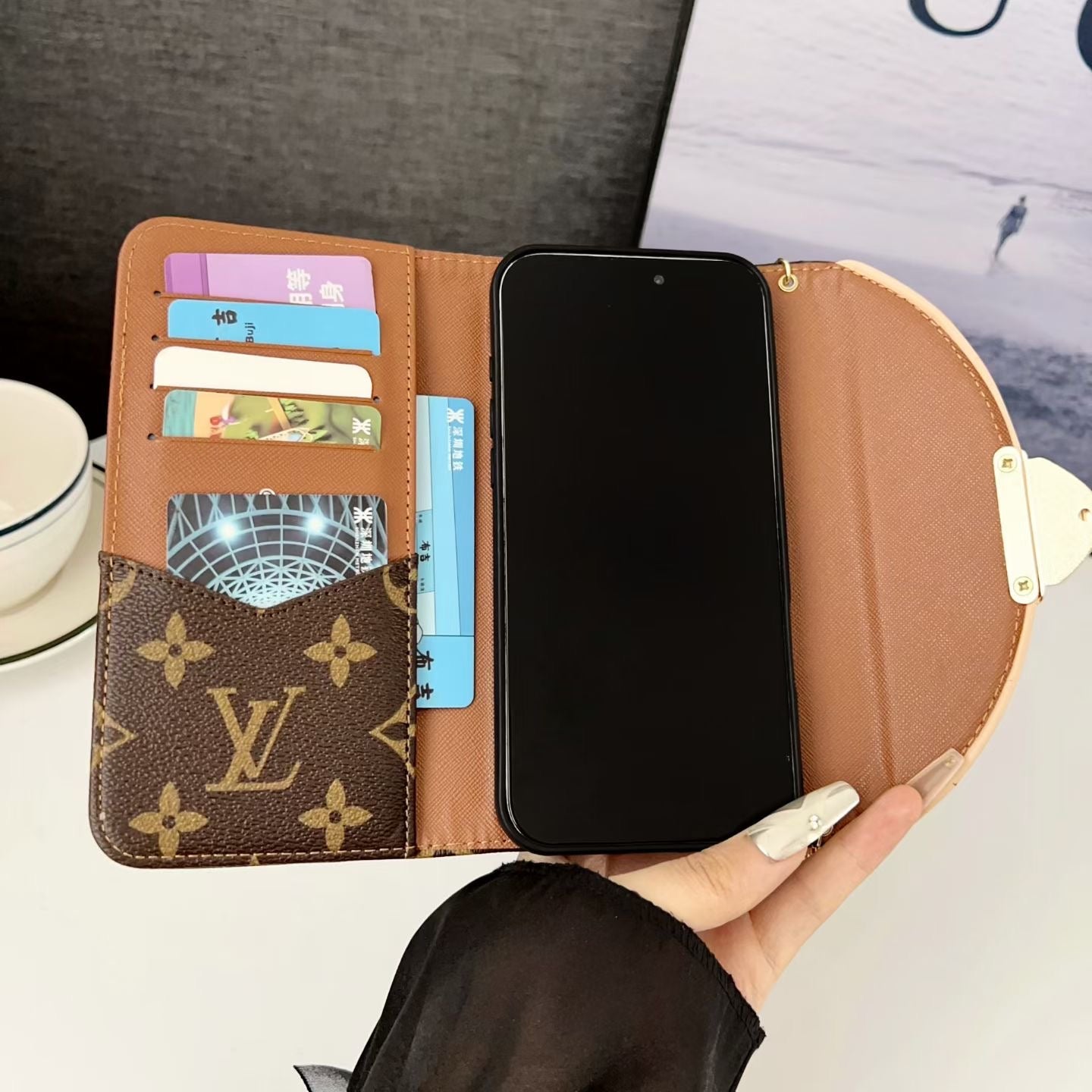 New Wallet Design Phone Cover For iPhone