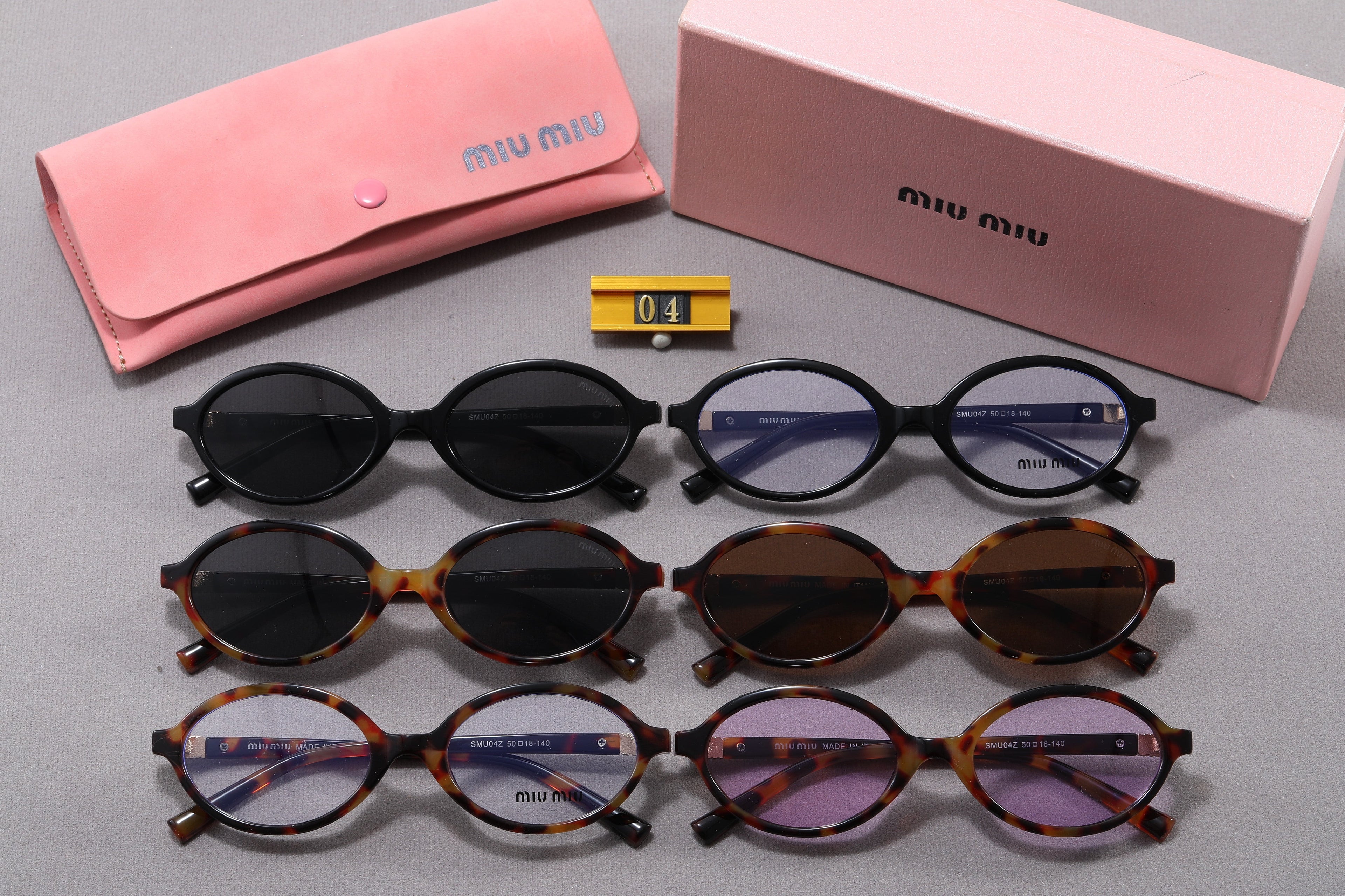 Leopard Print Square Frame RetroGlasses & Sunglasses-5