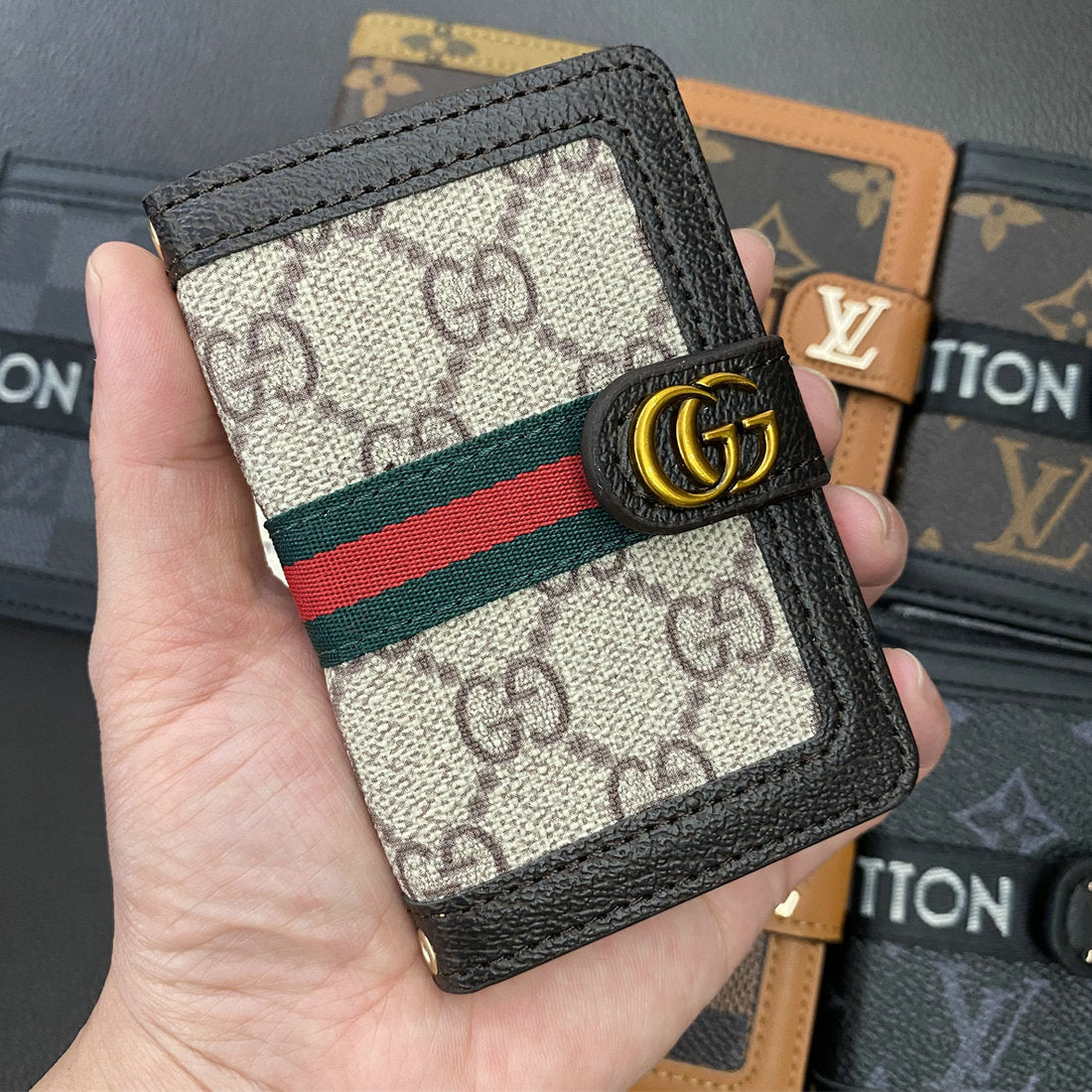 Leather High Quality Flip Card Holder