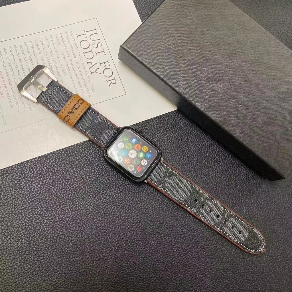 Coffee Leather Apple Watch Straps