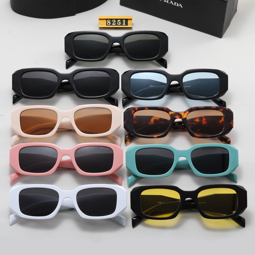 Polygonal Retro Unisex Sunglasses 8251s
