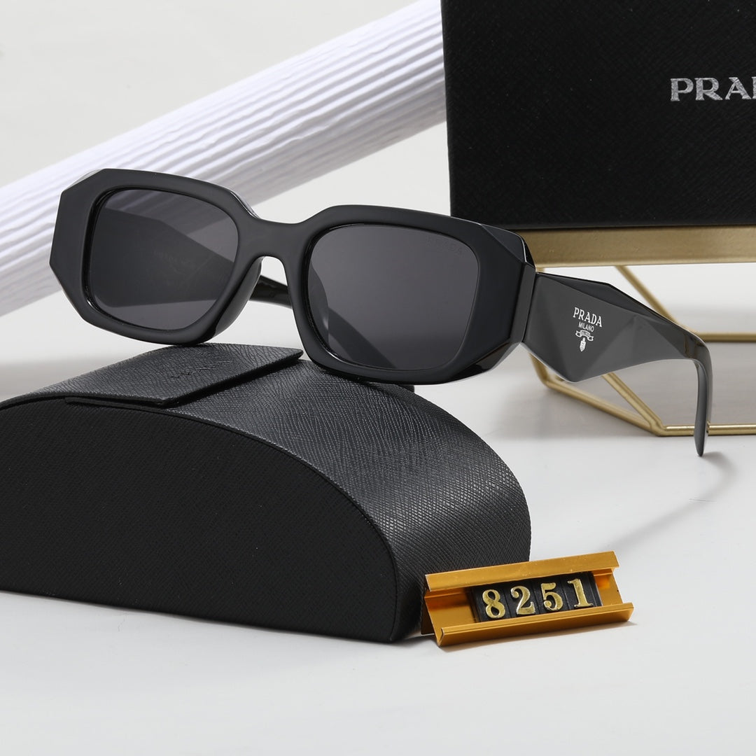 Polygonal Retro Unisex Sunglasses 8251s