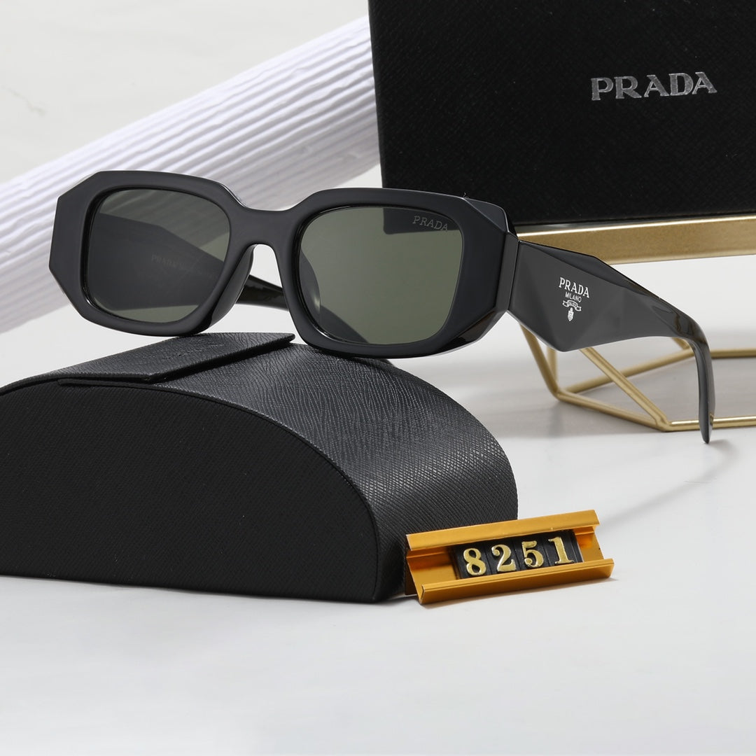 Polygonal Retro Unisex Sunglasses 8251s
